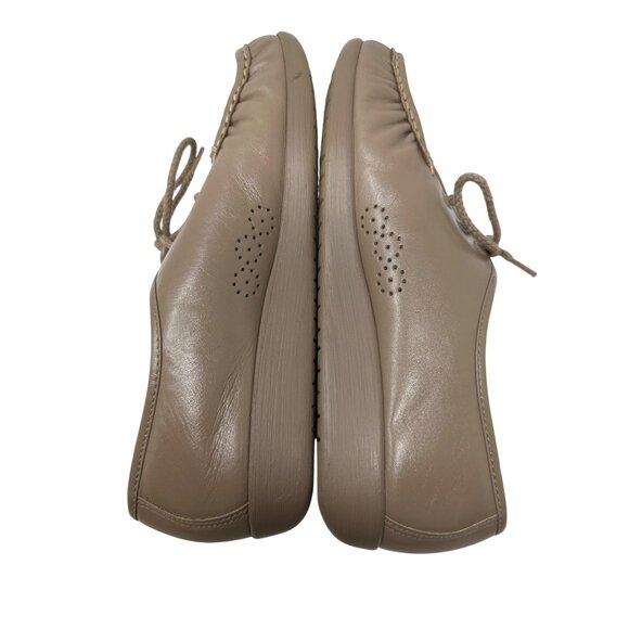SAS Womens Leather Comfort Lace-Up Loafers Taupe Size 10M - Picture 11 of 14